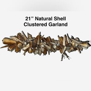21” Natural Shell Clustered Garland 🐚🦪🐚